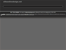Tablet Screenshot of eliteonlinedesign.net